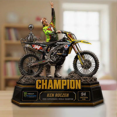 #ad Ken Roczen 450SX 2026 Champion Custom Shape Acrylic Plaque $49.00