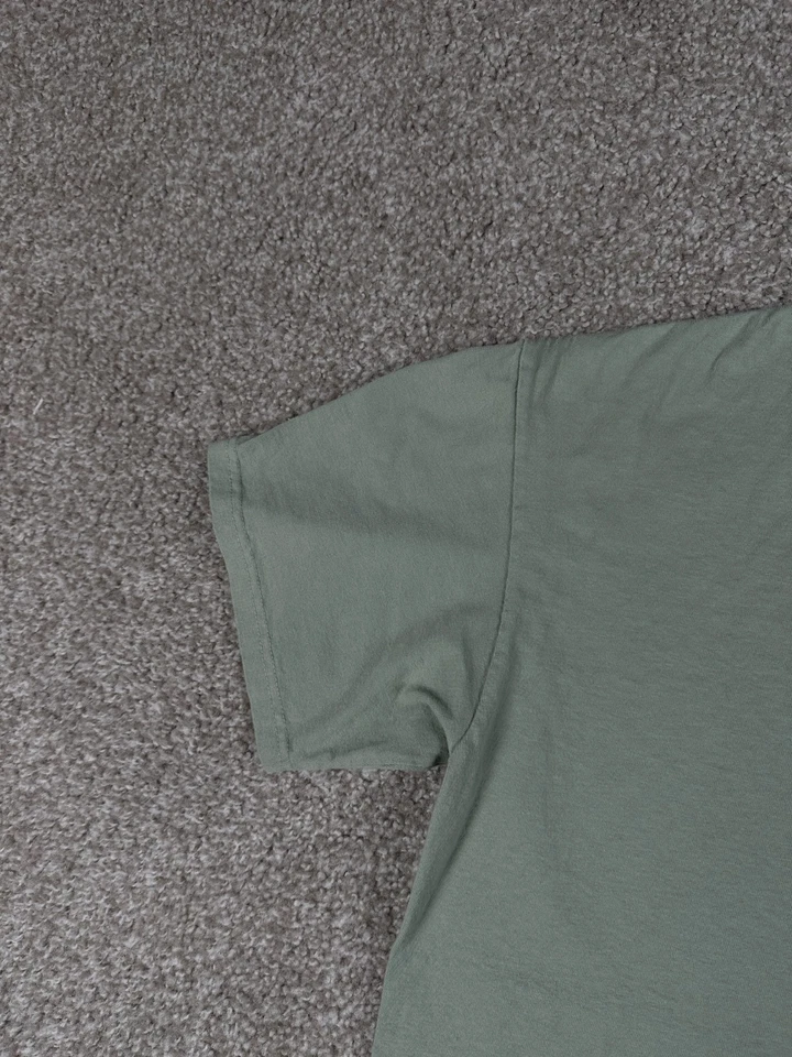 Camisa Life Is Crap Talla Hombres Grande Verde Manga Corta Senderismo Aire Libre Divertida Parodia Foto 4 de 4