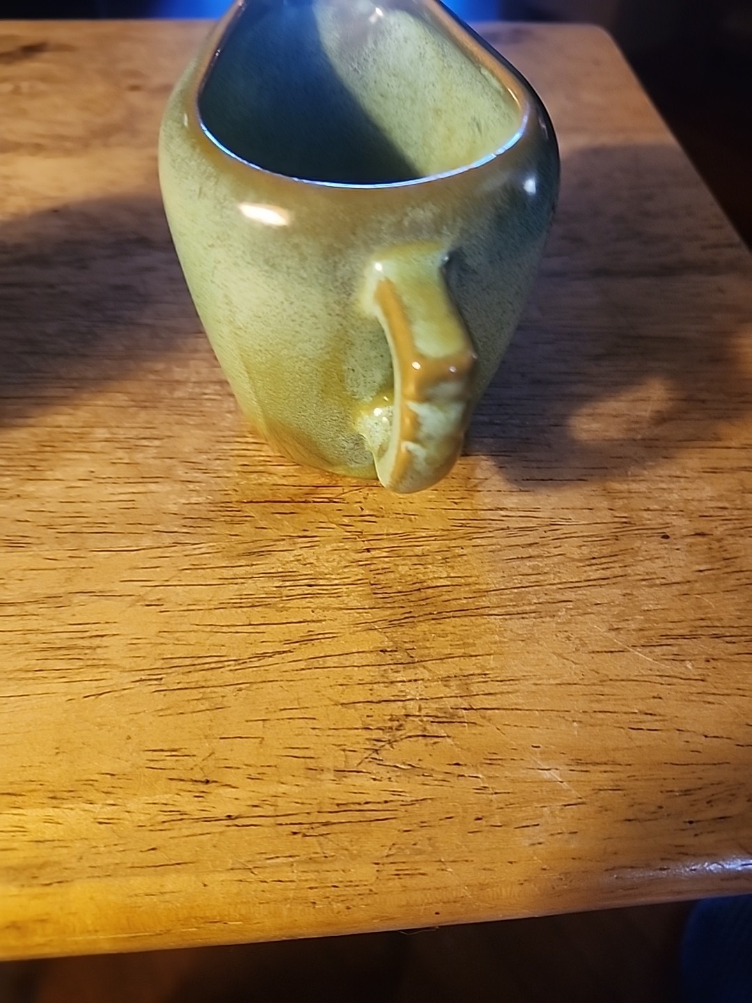 Frankoma Prairie Green Open Sugar & Creamer Set, 5 DA 5 DB