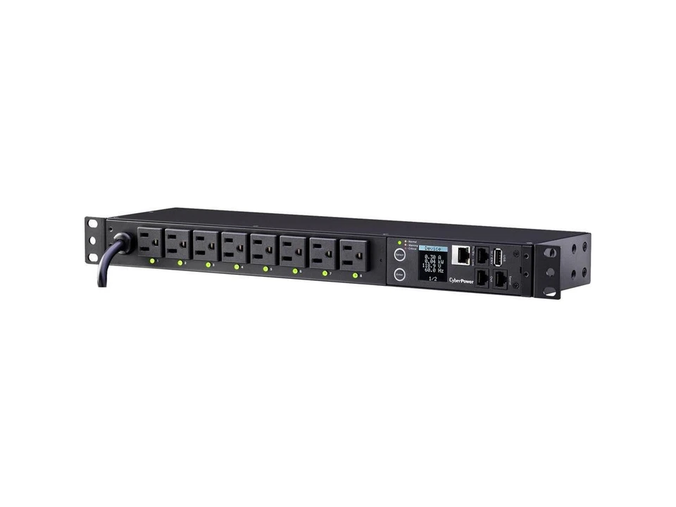 CyberPower PDU41001 Single Phase 100 - 120 VAC 15A Switched PDU - 8 Outlets, 12 - Image 2 of 4