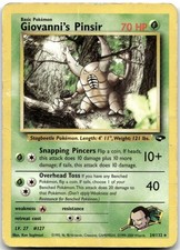 Giovanni's Pinsir 24/132 Rare Gym Challenge Pokemon Unlimited Damaged on eBay