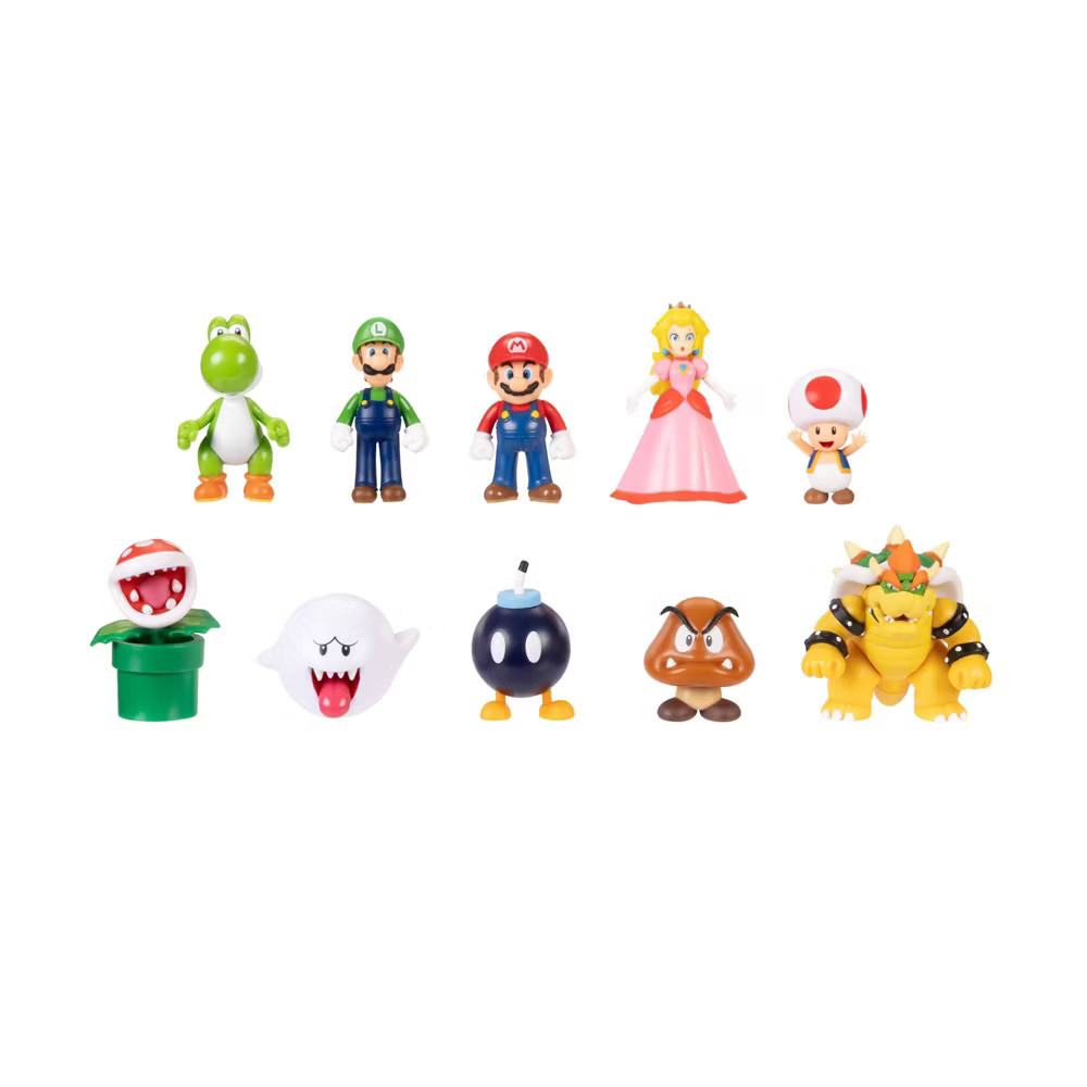 Nintendo Super Mario Friends & Foes 2.5" Mini Figures - 10pk