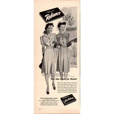 Reliance Manufacturing Company Kay Whitney Chicago IL 1940s WWII Era Ad SV28-3