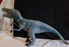 Large Blue Model Velociraptor 2234C 20" Long Soft Vinyl Play Or Display