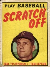 1971 Topps #NNO Carl Yastrzemski Scratch-Offs