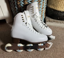 Graf 500 Off Ice Eiskunstlauf Schlittschuhe Größe EU 37 UK 4 Top Zustand! 