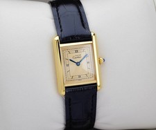 Cartier Watch Must Tank Gold Dial Roman Index SM 21mm Women Quartz 2