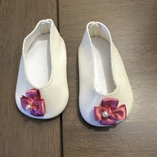 American Girl Doll Elizabeth Cole Replacement Meet Shoes Off White Pink Bows