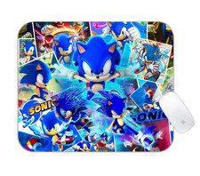Sonic Hedgehog Retro Gaming Desk Mat Colorful Action Mouse Pad