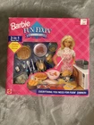 Vintage 1995 Barbie Fun Fixing Dinner Set 67431 Never Opened NIB *Damaged*