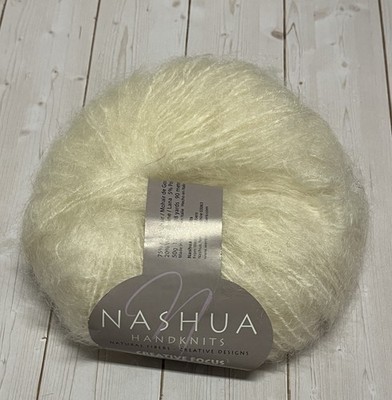 One ball Nashua Handknits Creative Focus Kid Mohair yarn Natural