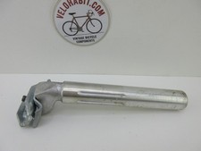 Vintage Kalloy 26.6mm Fluted Alloy Seatpost Silver Micro-Adjust 185mm