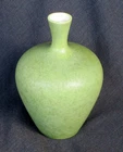 MID CENTURY MODERN HAEGER ART POTTERY GREEN ETRUSCAN LAVA GLAZE VASE 4034 MINT