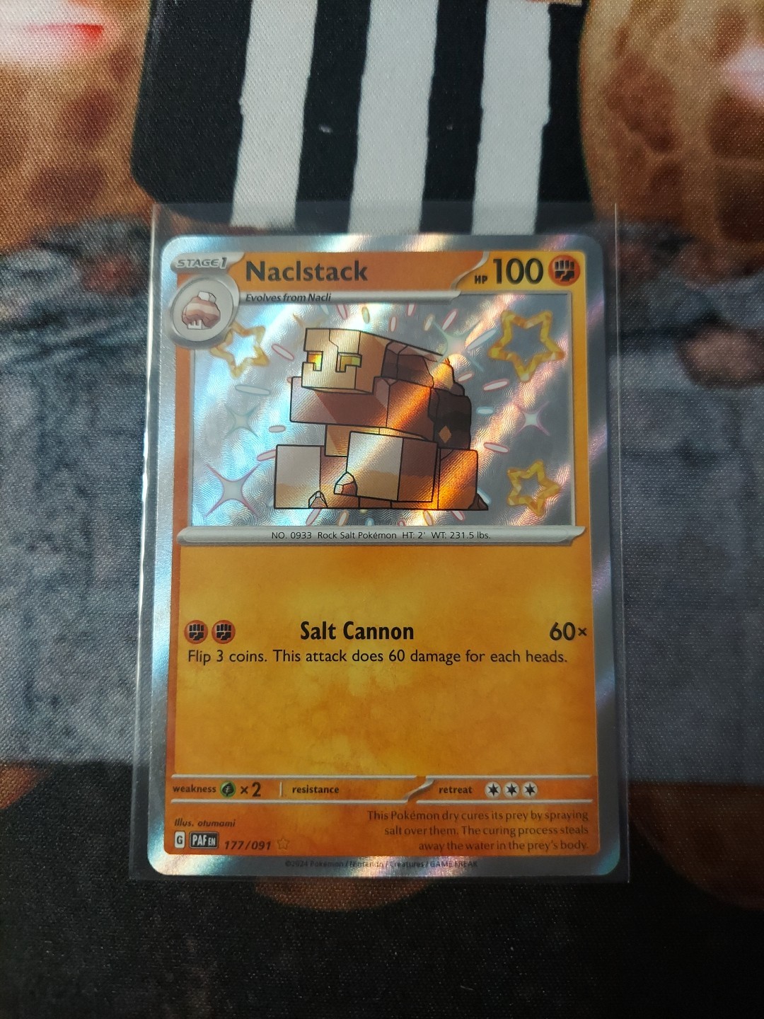 Naclstack 177/091 Pokémon Paldean Fates Baby Shiny NM
