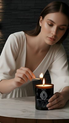 INANA Wax Candle Black Dahlia Pike & Rose Luxury Scented Jar