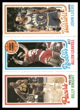 1980-81 Topps Billy Knight / Allen Leavell / John Lucas TL #96 / 104 / 120