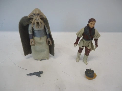 Squid Head & Princess Leia in Boushh disguise Star Wars ROTJ 1983 Kenner Figure