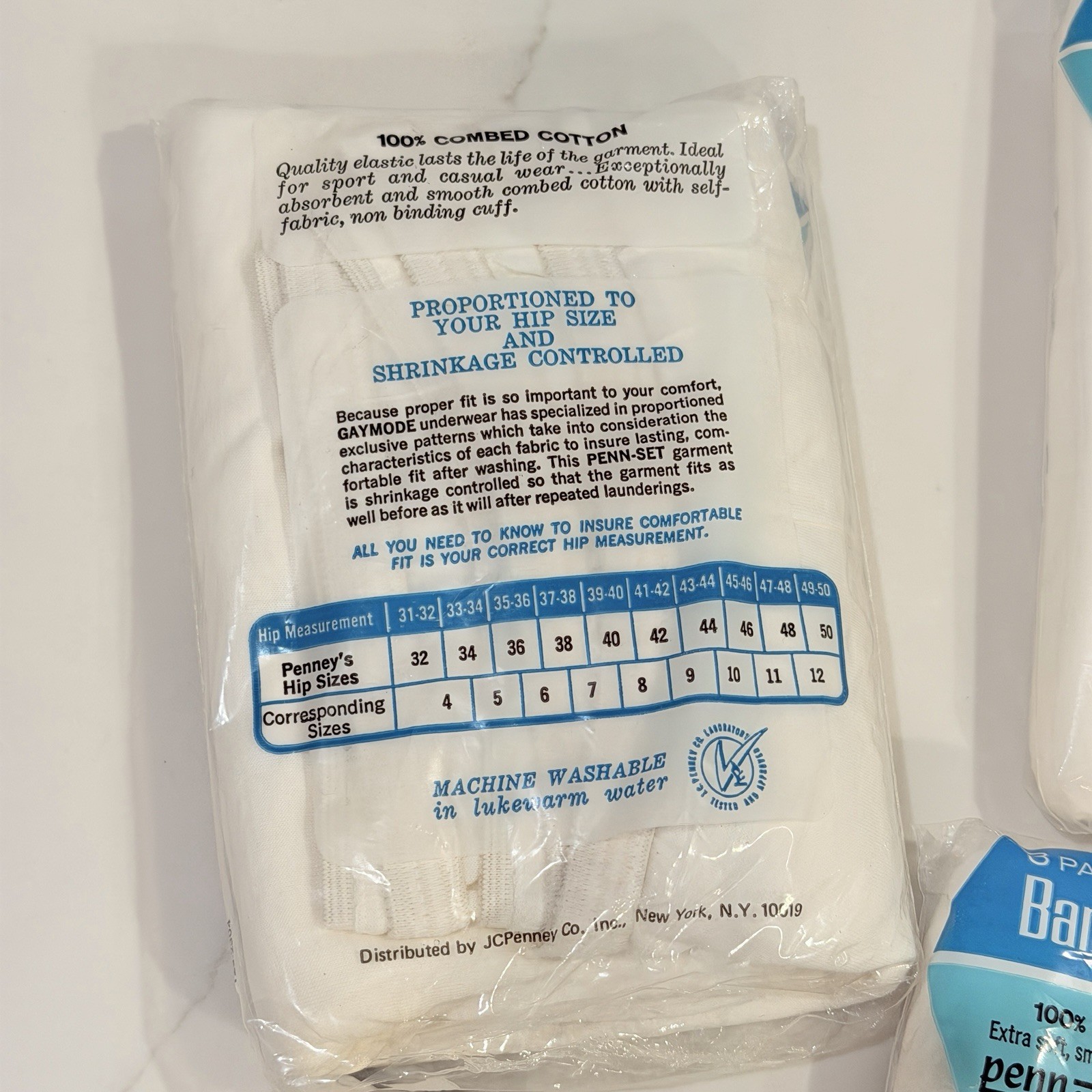 3 Packs 9 Pairs White NIP JCPenney Gaymode Women's Band Leg Briefs Panties 40