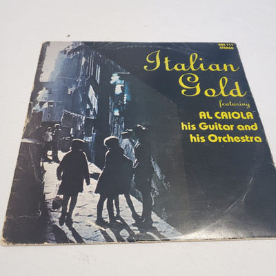 Italian Gold LP Vinyl Record Album feat. Al Caiola his Guitar and his Orchestra