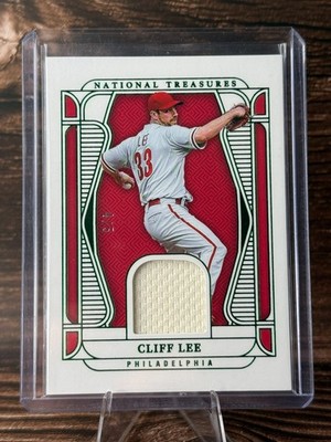 2025 Panini National Treasures - Material Treasures Cliff Lee 