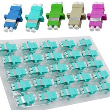 50PCS Fiber Optic Coupler Adapters LC APC UPC Duplex Flanged Couplers Connector