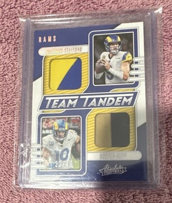 2023 Panini Absolute Team Tandem Stafford Kupp Rams TT-LAR Holo Silver /49 MEM