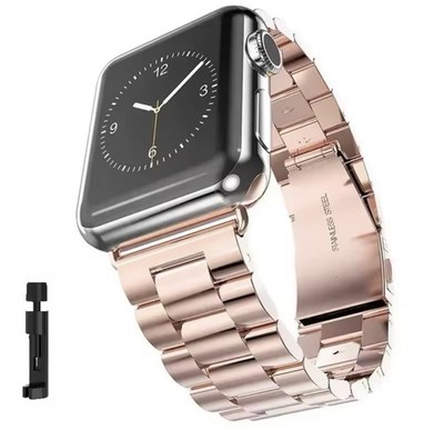 Armband Apple Watch 4 5 6 7 8 9 Hochwertig Titan EdelStahl Rosa Band Neu #76