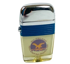 Scripto Vu Lighter 923rd AC&W Sqn NCO Open Mess Hopedale Labrador Canada Vintage