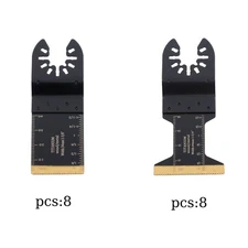 16 Pack Titanium Oscillating Saw Blades Metal Cutting Multitool Blades Kit