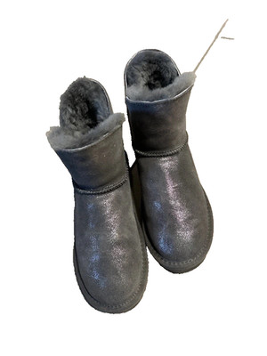 GOOCE STIEFEL STIEFELETTE GRAU WARM  GR. 38 NEUW