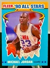 MICHAEL JORDAN (HOF) 1990 FLEER ALL STARS NM/MT INSERT CARD #5 LEGEND LOOK!