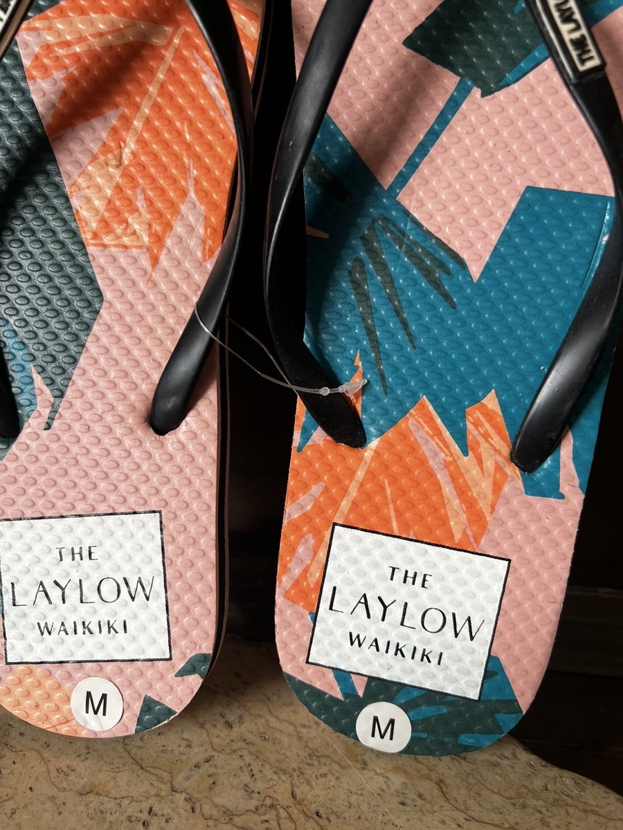 ラハイナ！！ The Laylow Waikiki WOMENS Hawaiian Flip Flops Size M Brand New