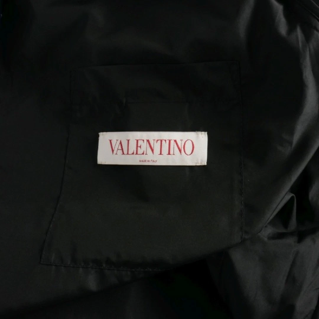Valentino V OPTICAL JACKET logo stampa nylon blouson cappuccio modello totale 48 u