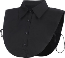 Fake Collar Detachable Dickey Blouse Half Shirts for Girls and Women