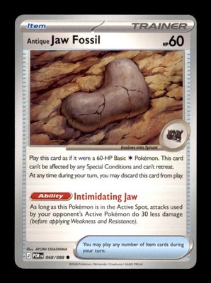 Antique Jaw Fossil Common ME03: Perfect Order 068/088 NM