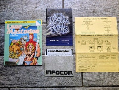 LANE MASTODON - Commodore 64 C64/128 - Complete & Fully Tested - INFOCOM