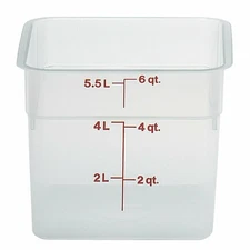 New Cambro 6SFSPP190 Food Storage Container, (8991)