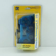 Hip Gear Players GamePad 2 Wired Controller Translucent Blue for PS2 New