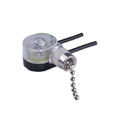 1 Pcs ZE-109 Ceiling Fan Light Pull Chain Switch, Two-Wire On-Off Speed Pull Cha