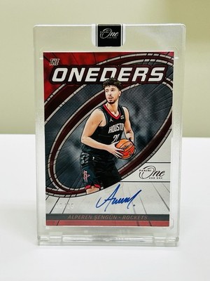 2023-24 PANINI ONE & ONE ALPEREN SENGUN THE ONEDERS RED AUTO [#/25] HOU ROCKETS