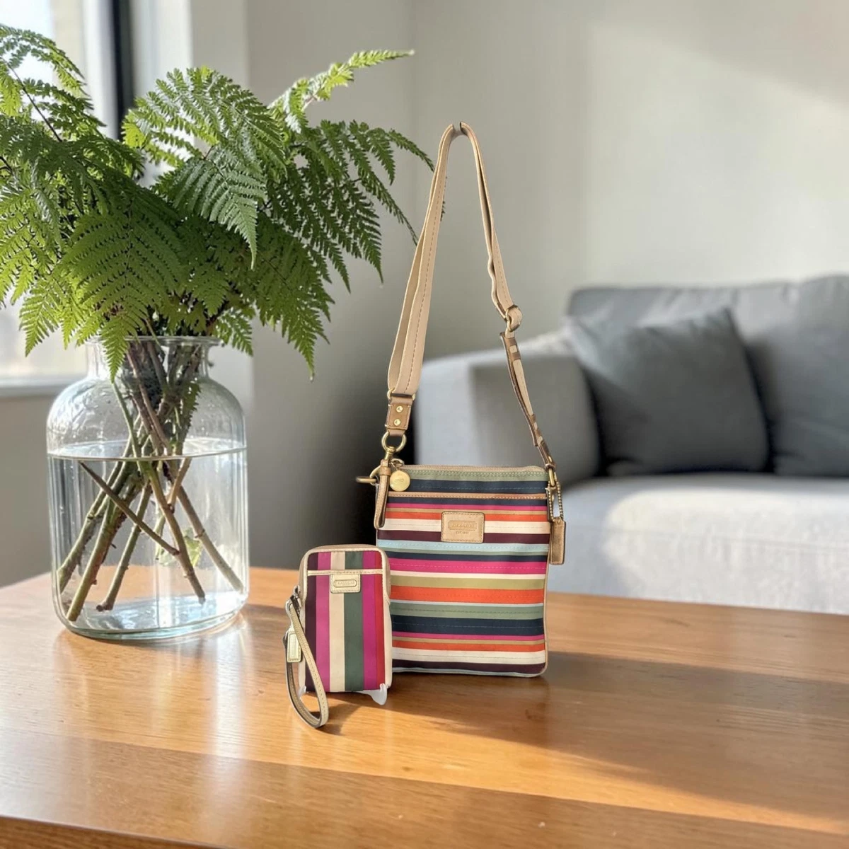 Coach Legacy Crossbody Striped Bags & Handbags for Women for sale