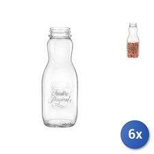 6x Bottles Juice 4 Seasons Lt1 Bormioli Rocco