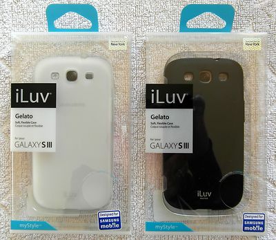 Samsung Galaxy S III Gelato Handyhülle iLuv ISS259 Einzelhandelspackung schwarz oder weiß