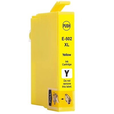 1 x GELB 502XL TINTENPATRONE ALS ERSATZ EPSON P-5155 P-5100 WF-2865 NICHT OEM