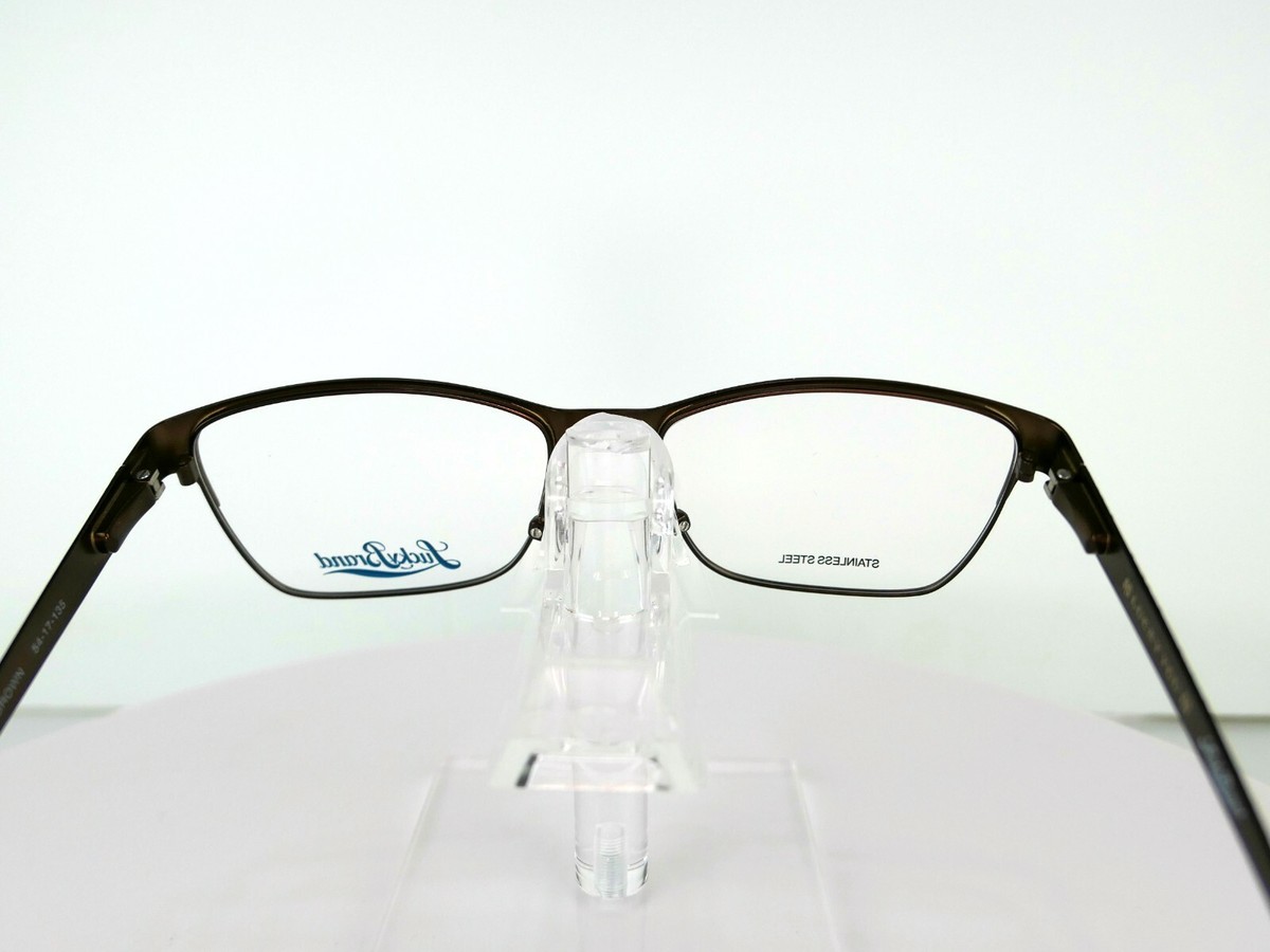 Contrast Anniversary Brn Brown Authentic Eyeglasses 54-17-135 Vintage Gold & Brown Eyeglass Frames 54[]17/135 - Unisex  main image 2
