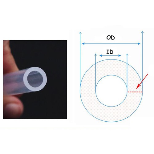 Food Grade Silicone Tube – Flexible Hose For Beer, Milk, Water – ID 0.5mm To 25mm