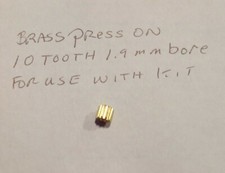 ARTIN 1/43 Slot Car Customized GEAR Upgrade Press-on 10 tooth brass Pinion Gear