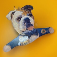 Annie Rhinehart Irish Pub Bulldog Wooden Hanger Stupell Art