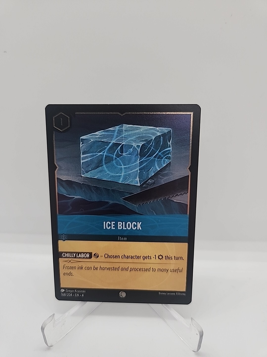 Disney Lorcana TCG Ice Block 168/204 Cold Foil Common Ursula's Return NM
