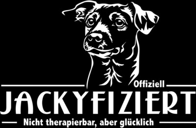 JACK RUSSELL TERRIER Autoaufkleber -Jack Russell Aufkleber- Schriftzug infiziert